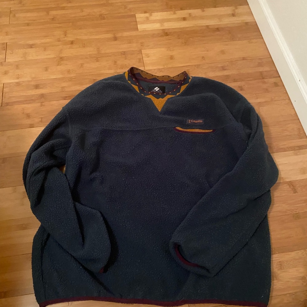 Vintage Columbia fleece pullover size XL